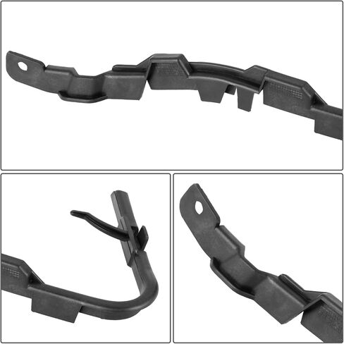 Auto Dynasty CH1042120 Front Bumper Cover Support Bracket Compatible with Chrysler Town and Country Dodge Grand Caravan 2008-2020, Driver Left Side, Polished Black in Saudi Arabia