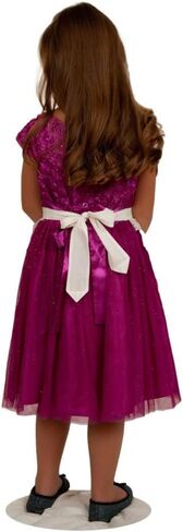 Essence of Europe Gifts Deluxe Vintage Lace Half Apron For Girls by E.H.G | Victorian Maid Costume | Kitchen Party | Age 4-12 | Two Pockets | Ecru | Beige in Kuwait