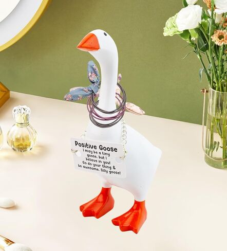 Desk Goose Magnetic Goose Key Holder Cute House Warming Gifts New Home Christmas Table Decorations Office Decor for Women Desktop Goose 7 inch Gifts for Women in Kuwait