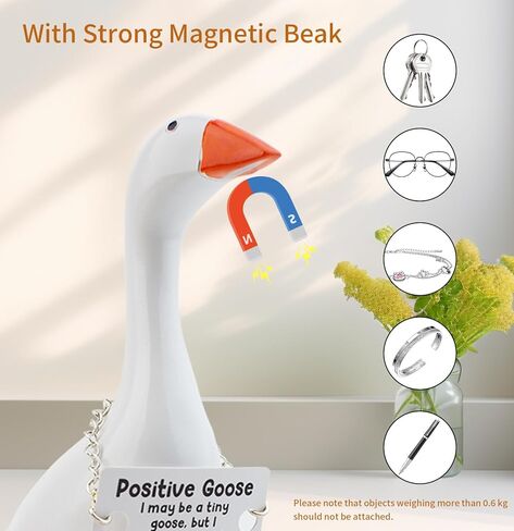 Desk Goose Magnetic Goose Key Holder Cute House Warming Gifts New Home Christmas Table Decorations Office Decor for Women Desktop Goose 7 inch Gifts for Women in Kuwait