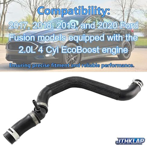 HG9Z-8260-A Upper Radiator Coolant Hose Compatible with 2017-2020 Ford Fusion 2.0L 4-Cyl EcoBoost - Replace HG9Z8260A HG938B274AA Engine Cooling Pipe in Saudi Arabia