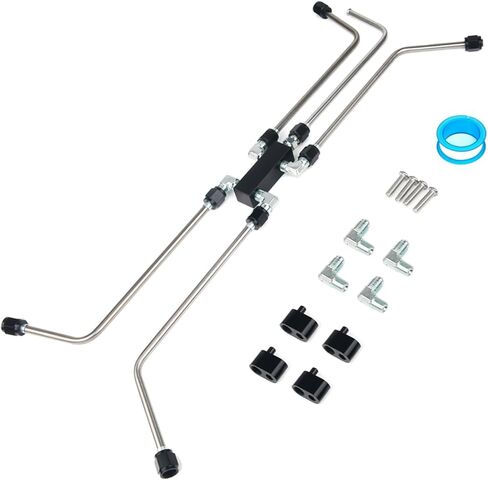 مجموعة فتحات تهوية البخار MR HELLO LS Coolant Crossover - مجموعة خط بخار 4 منافذ LS لمحركات LS1 LS2 LS3 LS6 - تعزيز الأداء مع مجموعة منافذ البخار LS هذه in Kuwait