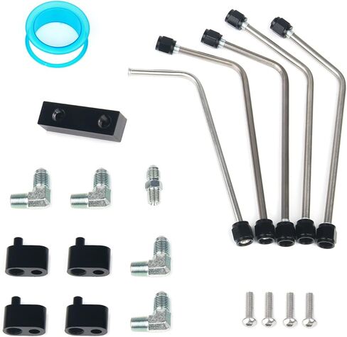 مجموعة فتحات تهوية البخار MR HELLO LS Coolant Crossover - مجموعة خط بخار 4 منافذ LS لمحركات LS1 LS2 LS3 LS6 - تعزيز الأداء مع مجموعة منافذ البخار LS هذه in Kuwait