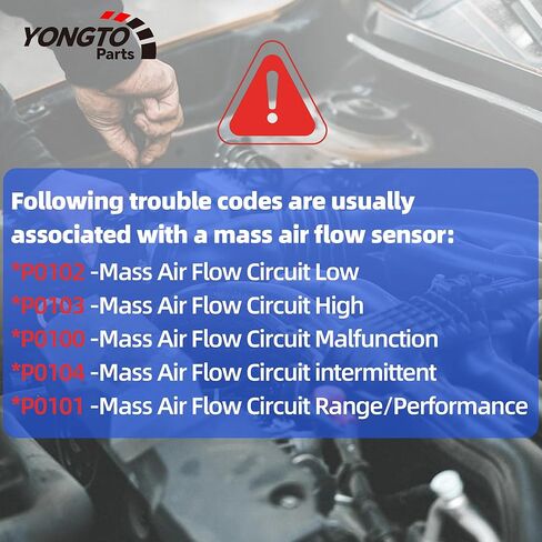 Mass Air Flow Sensor Meter MAF 22680-5RB0A Compatible with Nissan Altima Pathfinder Frontier Juke Sentra Maxima Versa Murano, Infiniti QX60 Replace OE AFH60M-48 2505059 22680-BV80B in Kuwait