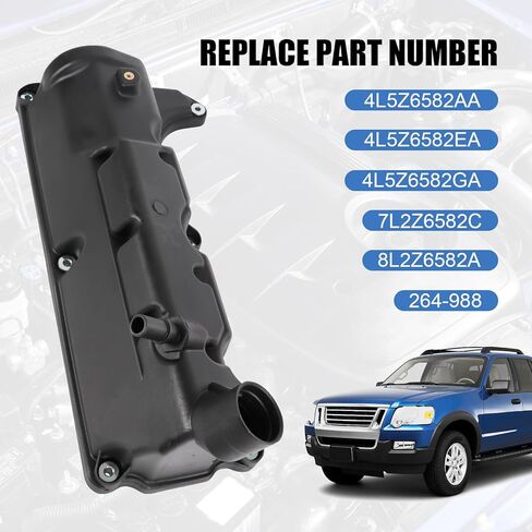 غطاء صمام المحرك الجانب الأيمن للراكب متوافق مع 2004-2011 Ford Ranger 2004-2010 Ford Explorer/Explorer Trac 2004-2010 Mercury Mountaineer 4.0L V6 استبدال #264-988 4L5Z6582AA 4L5Z6582EA in Kuwait