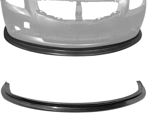 Front Bumper Lip, Compatible with 2007-2009 Nissan Altima Coupe Only, MDA Style Polyurethane(PU) Front Lip Chin Spoiler Splitter, Unpainted Black, 1 PC in Kuwait