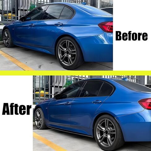 Side Skirts Rocker Panels Extension Pair Fit For BMW 3 Series F30 F31 (M Sport Only) 2012-2018 328i/ 330i/ 335i/ 340i/ 330e, ABS Plastic Gloss Black 2pcs Air Chin Body Kit Exterior Accessories in Kuwait