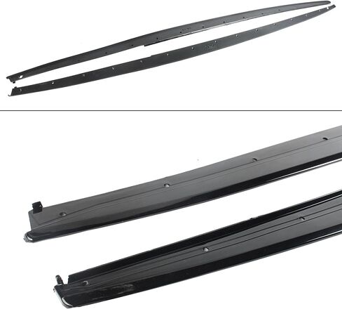 Side Skirts Rocker Panels Extension Pair Fit For BMW 3 Series F30 F31 (M Sport Only) 2012-2018 328i/ 330i/ 335i/ 340i/ 330e, ABS Plastic Gloss Black 2pcs Air Chin Body Kit Exterior Accessories in Kuwait