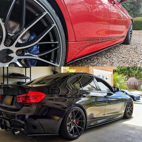 Side Skirts Rocker Panels Extension Pair Fit For BMW 3 Series F30 F31 (M Sport Only) 2012-2018 328i/ 330i/ 335i/ 340i/ 330e, ABS Plastic Gloss Black 2pcs Air Chin Body Kit Exterior Accessories in Kuwait