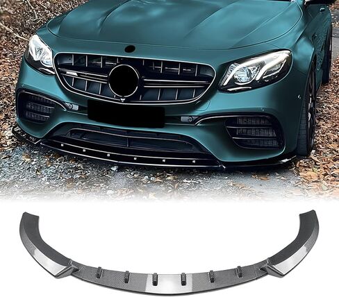 Car Front Bumper Lower Spoiler Lip Kit for Mercedes Benz W213 E63 AMG 2016-2020 Only in Kuwait