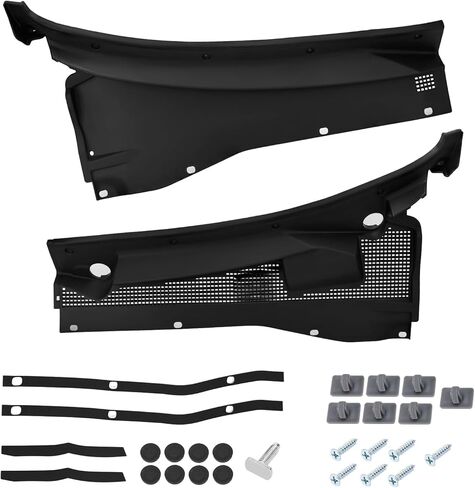 شبكة لوحة غطاء ممسحة الزجاج الأمامي متوافقة مع Ford Escape 2001-2007، Mercury Mariner 2005-2007 لوحة إدخال غطاء النافذة الأمامية للجانب الأيسر والأيمن # FO1271101، FO1271102 in Kuwait