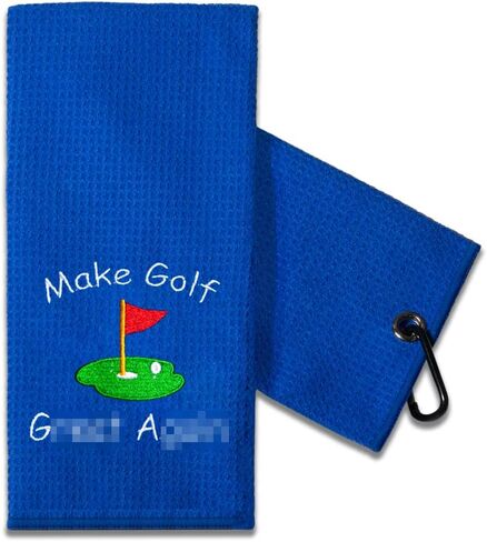 TOUNER Funny Golf Towel Gift for Dad, Retirement Gifts for Men Golfer, Funny Golf Towel for Men, Embroidered Golf Towels for Golf Bags with Clip (Retirement Golf) in Saudi Arabia