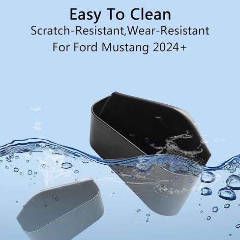 Center Console Organizer for 2024 2025 2026 Mustang,Mustang 2024+ EcoBoost ＆ GT Accessories ABS Plastic&Anti-Slip Rubber 2025 Mustang GT Console Tray in Kuwait