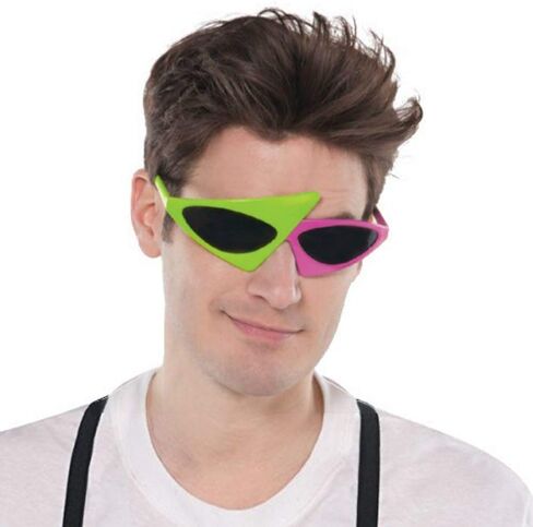 Amscan Unique Asymmetric Glasses - Eye-Catching Design - Perfect for Fashion Enthusiasts & Trendsetters in Saudi Arabia