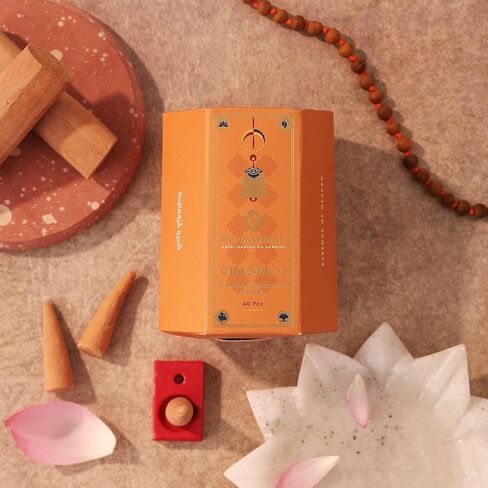 Pujashree Natural Incense Cones, Rose Dhoop Sticks, Incense Dhoop for Pooja & Meditation, Eco-Friendly, Natural Aroma Sticks, 20 min Burn Time Each, Pack of 40 Pcs (2-inch Size) in Saudi Arabia