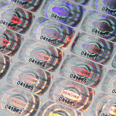 1200 pcs Hologram Security Tamper evident Stickers Warranty Void Seal Labels with Unique Serial Number Genuine Authentic Tamper Proof Sticker(1X0.6 inch) in Kuwait