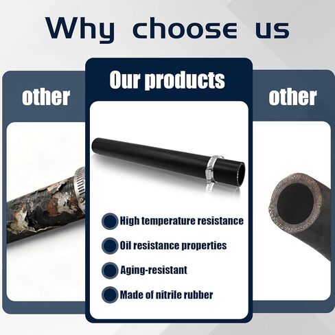 1 1/4 بوصة خرطوم عنق حشو وقود البنزين مع 4 مشابك - استبدال خرطوم خزان الغاز بطول 15 7/8 بوصة (معرف مستقيم 1.25 بوصة) in Kuwait