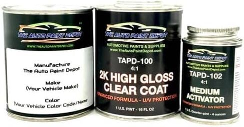 Auto Paint Depot Touch Up Paint for Kia Soul-Clear White 1D (All Years, All Models) One Pint with Clear Coat in Kuwait