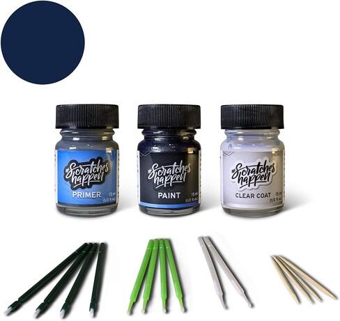 ScratchesHappen Exact-Match Touch Up Paint Kit - Denim Blue Pearl/The Denim (TN6) for Hyundai - Preferred (Paint + Clear Coat + Primer) in Saudi Arabia