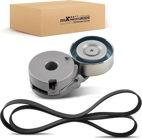 طقم مكون شداد محرك الحزام الأفعواني maxpeedingrods 90K-39162A لنيسان سنترا L4 2.0L 2007-2012 استبدال #39162 11955JD20A 305396 89396 6PK1213 11955ET00A 5340442000 in Saudi Arabia