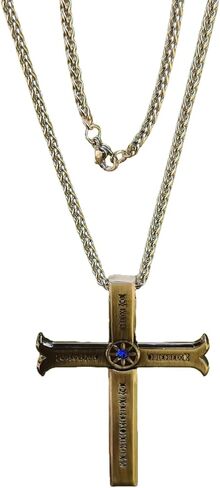 Anime A Piece Necklace Dracule Mihawk Cross Sword Necklace，Hawkeye Sword Cosplay Necklace Pendant Metal Necklaces Jewelry Pendant Men Women Gift in Saudi Arabia