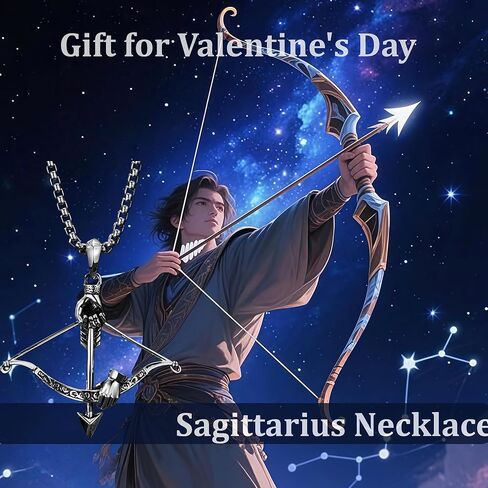 الصليب القوس والسهم قلادة للرجال، غير تشويه دائم الفولاذ المقاوم للصدأ قلادة 24 بوصة مع سبائك الزنك الصليب قلادة للذكور، اكسسوارات مجوهرات الرماية هدية لعيد الحب لصديقها والزوج in Kuwait
