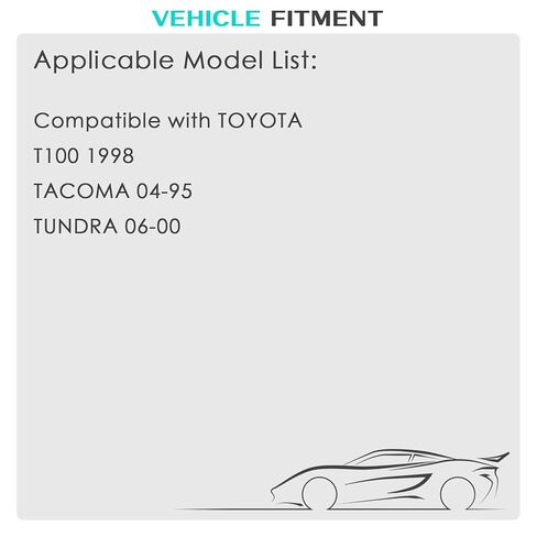 2pcs Rear Left and Right ABS Wheel Speed Sensor Compatible with Toyota T100 Tacoma Tundra 89545-35020 89546-35020 ALS1249 ALS1250 95 96 97 98 99 00 01 02 03 04 05 06 in Kuwait