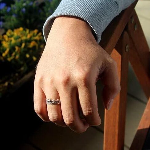 COSUMOSU Royal Crown King Queen 925 Sterling Silver spinner Rings in Saudi Arabia