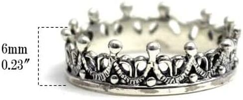COSUMOSU Royal Crown King Queen 925 Sterling Silver spinner Rings in Saudi Arabia