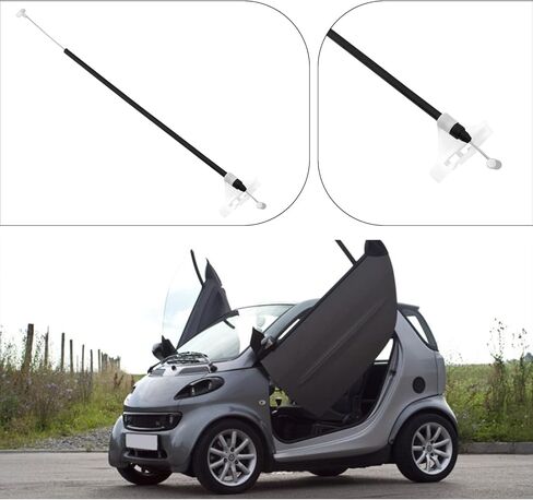 2pcs Exterior Door Handle Cable Car Door Handle Release Cable Replacement Part 0001973V005 Compatible with Smart 450 Fortwo Coupe 450 1998-2007 in Saudi Arabia
