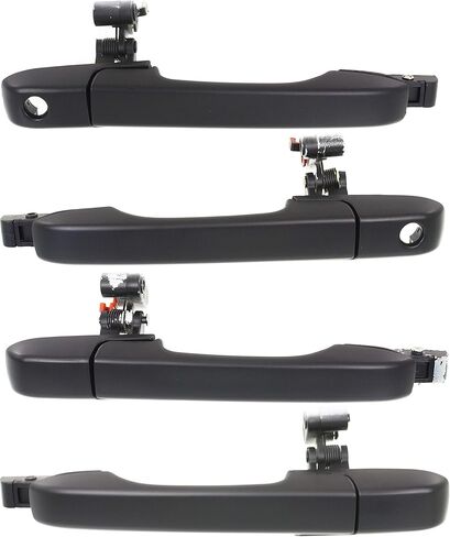 Garage-Pro Front and Rear Exterior Door Handle Set of 4 Compatible with 2002-2006 Honda CR-V Textured Black Driver and Passenger Side in Saudi Arabia