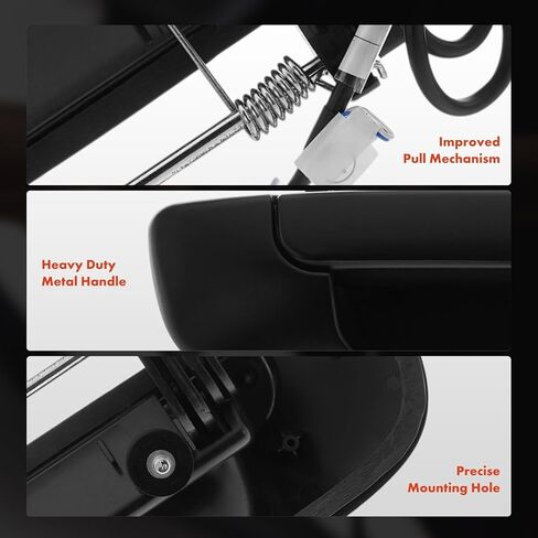 A-Premium Upgraded Metal Tailgate Handle Compatible with Dodge Ram 1500 2002-2008, Ram 2500 3500 2003-2009, Textured Black Latch Handle w/Assembled Camera & Cable in Saudi Arabia
