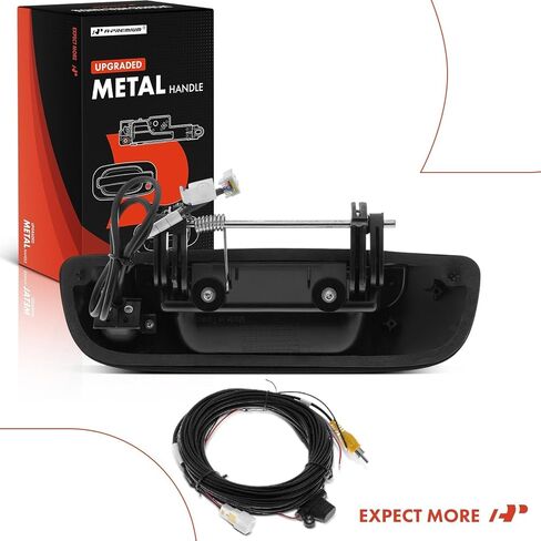 A-Premium Upgraded Metal Tailgate Handle Compatible with Dodge Ram 1500 2002-2008, Ram 2500 3500 2003-2009, Textured Black Latch Handle w/Assembled Camera & Cable in Saudi Arabia