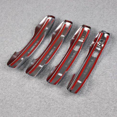 for Ford Ranger 2024 2025 Door Handle Cover Trims Chrome (with Keyless Entry System) in Kuwait