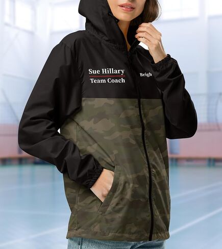 TEEAMORE Custom Windbreaker Embroidered Text Full Zip Jacket Lightweight Waterproof Men Women Rain Jacket in Kuwait