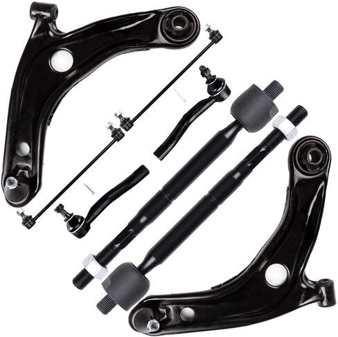 8PCS ASTOU Front Suspension Kit fit for 2007-2012 for Toyota Yaris 2 Front Sway Bar Link 2 Front Lower Control Arm w/Ball Joints 2 Outer 2 Inner Tie Rod End in Saudi Arabia