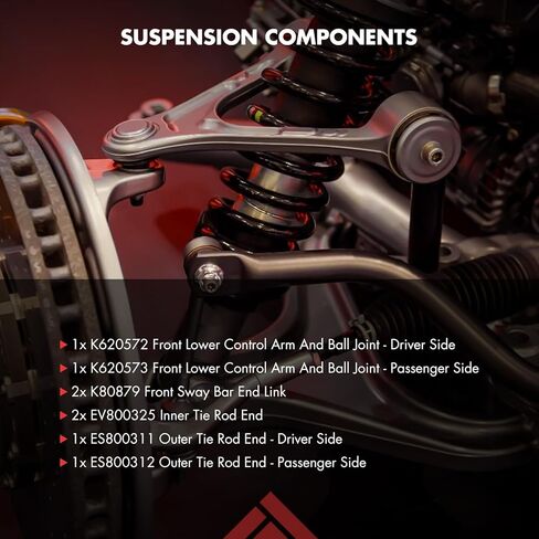 8PCS ASTOU Front Suspension Kit fit for 2007-2012 for Toyota Yaris 2 Front Sway Bar Link 2 Front Lower Control Arm w/Ball Joints 2 Outer 2 Inner Tie Rod End in Saudi Arabia