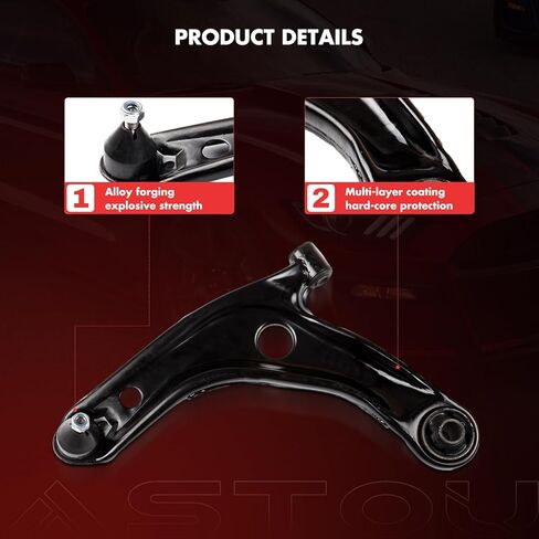 8PCS ASTOU Front Suspension Kit fit for 2007-2012 for Toyota Yaris 2 Front Sway Bar Link 2 Front Lower Control Arm w/Ball Joints 2 Outer 2 Inner Tie Rod End in Saudi Arabia