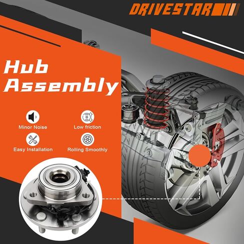 DRIVESTAR 515127 Front Wheel Bearing Hub Assembly 2011-2013 for Infiniti QX56, 2014-2022 for Inifiniti QX80, 2017-2020 for Nissan Armada, 6 Lugs w/ABS in Saudi Arabia
