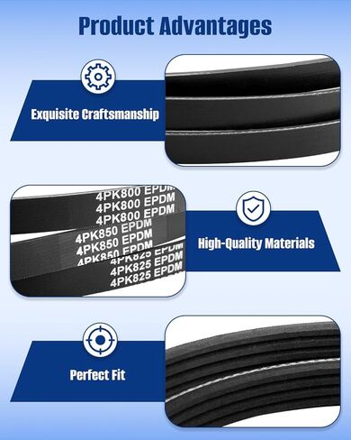 4PK800 4PK850 4PK825 Drive Serpentine Pulley Belt Kit Fit for Honda Civic 1996 1997 1998 1999 2000 Alternator, Air Conditioner A/C, Power Steering Replacement Belt 3PCS in Saudi Arabia