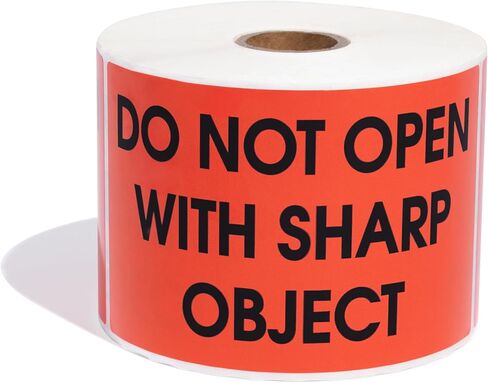 Aegis Adhesives - 3" X 5" Do Not Double Stack Labels (1 Roll, 500/Roll) Shipping and Handling Warning Labels with Permanent Adhesive in Kuwait