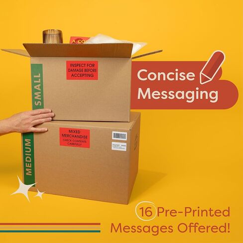 Aegis Adhesives - 3" X 5" Do Not Double Stack Labels (1 Roll, 500/Roll) Shipping and Handling Warning Labels with Permanent Adhesive in Saudi Arabia