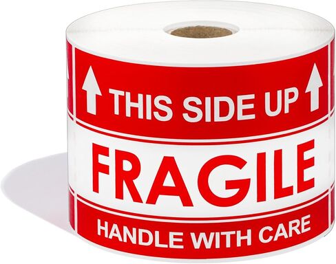 Aegis Adhesives - 3" X 5" Do Not Double Stack Labels (1 Roll, 500/Roll) Shipping and Handling Warning Labels with Permanent Adhesive in Saudi Arabia