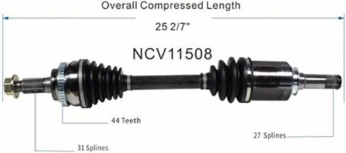 Front CV Axle Assembly Set, 2PC Axel Assembly Replacement Constant Velocity Half-Shaft Assemblies for Edge 2007-2014 for Lincoln MKX 2007-2015 in Kuwait