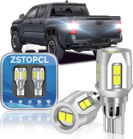 921 LED Reverse Light Bulbs Fit for Toyota Tundra 2000-2013, Upgraded 500% Brightness, Super Bright 912 T15 LED Backup Lights Replacement, 6000K Cool White, Pack of 2 in Kuwait