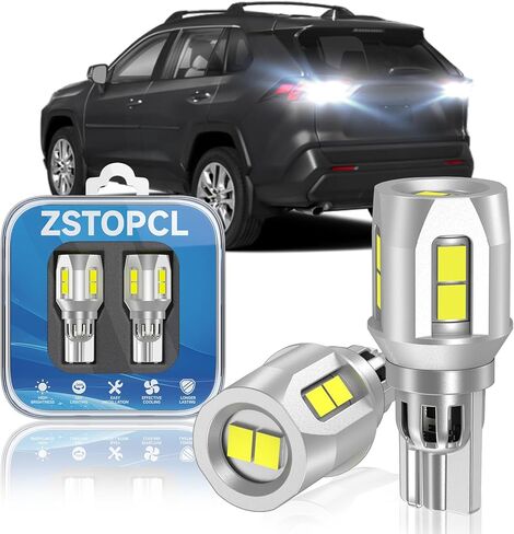 مصابيح إضاءة عكسية LED 921 مناسبة لسيارة Toyota Tundra 2000-2013، سطوع مطور بنسبة 500%، استبدال مصابيح احتياطية LED فائقة السطوع 912 T15، 6000K أبيض بارد، حزمة من 2 in Kuwait