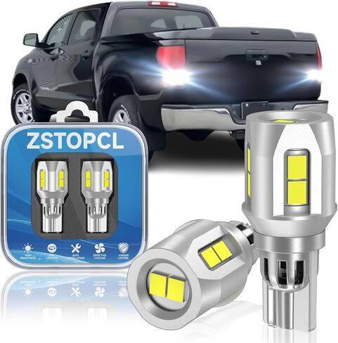 مصابيح إضاءة عكسية LED 921 مناسبة لسيارة Toyota Tundra 2000-2013، سطوع مطور بنسبة 500%، استبدال مصابيح احتياطية LED فائقة السطوع 912 T15، 6000K أبيض بارد، حزمة من 2 in Kuwait