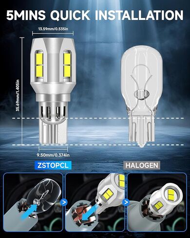 مصابيح إضاءة عكسية LED 921 مناسبة لسيارة Toyota Tundra 2000-2013، سطوع مطور بنسبة 500%، استبدال مصابيح احتياطية LED فائقة السطوع 912 T15، 6000K أبيض بارد، حزمة من 2 in Kuwait