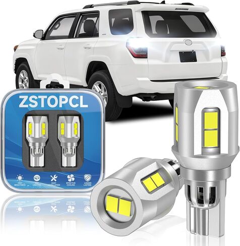 مصابيح إضاءة عكسية LED 921 مناسبة لسيارة Toyota Tundra 2000-2013، سطوع مطور بنسبة 500%، استبدال مصابيح احتياطية LED فائقة السطوع 912 T15، 6000K أبيض بارد، حزمة من 2 in Kuwait