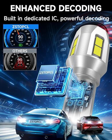 مصابيح إضاءة عكسية LED 921 مناسبة لسيارة Toyota Tundra 2000-2013، سطوع مطور بنسبة 500%، استبدال مصابيح احتياطية LED فائقة السطوع 912 T15، 6000K أبيض بارد، حزمة من 2 in Kuwait